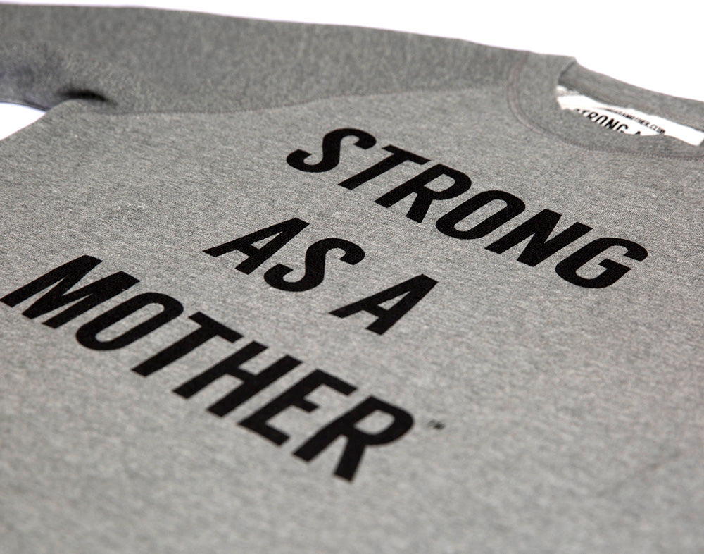 TEXT Women's Crew Neck Sweatshirt - Grey / Black