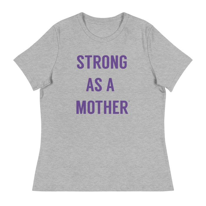 TEXT Women's Relaxed T-Shirt - Purple Text for NICU fundraising