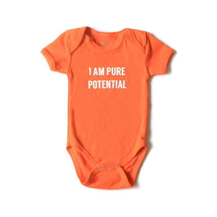 I Am Pure Potential Baby Onesie - Orange
