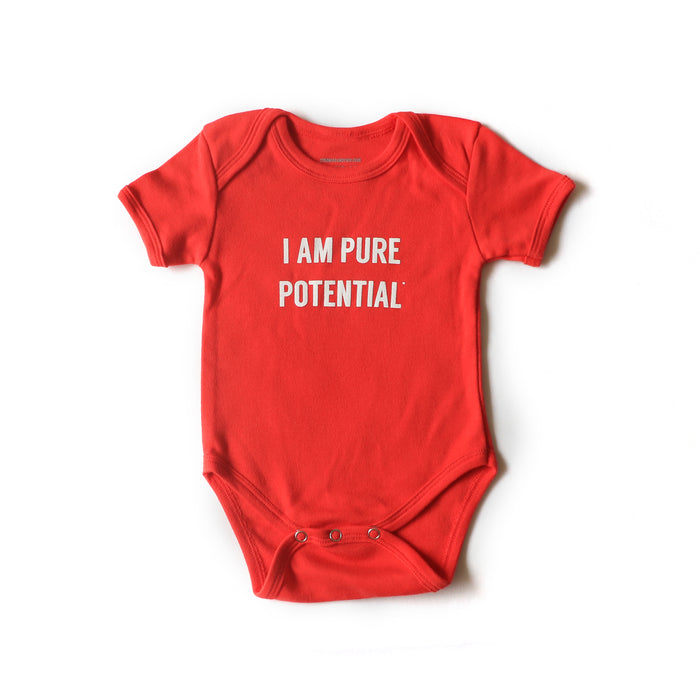 I Am Pure Potential Baby Onesie - Red
