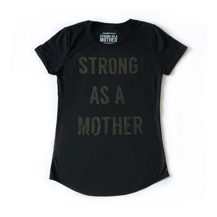 TEXT Women's T-Shirt - Black / Black Text